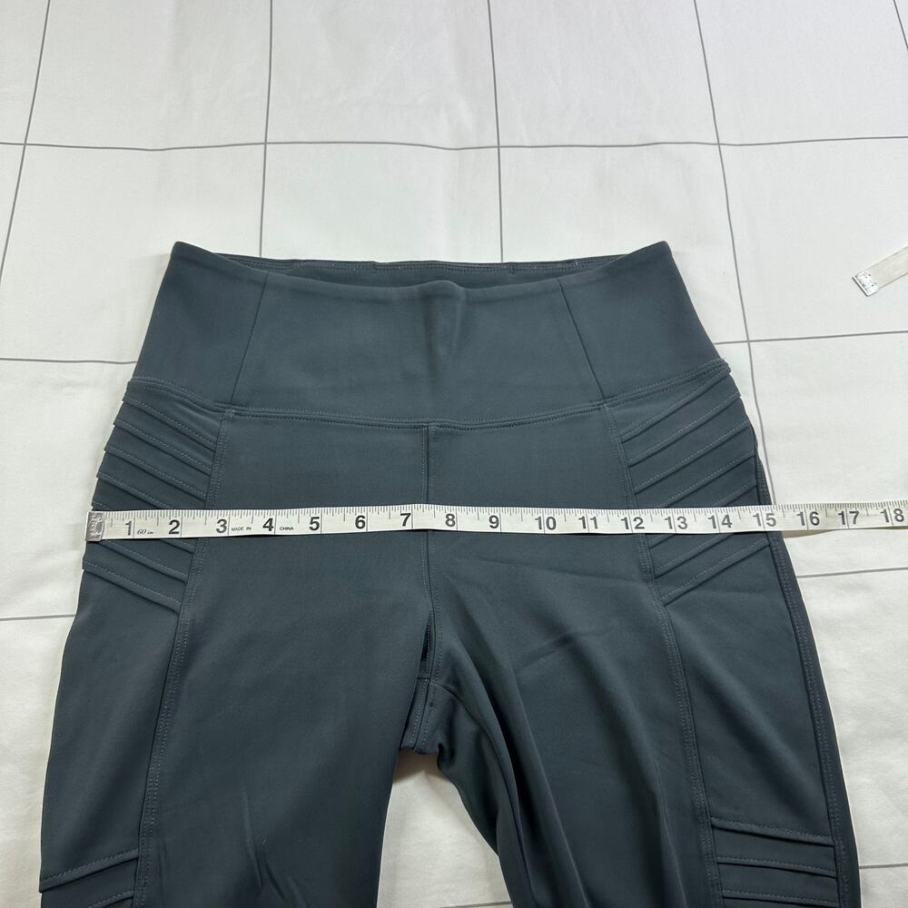 Athleta Leggings Womens Small Blue Gray Delancey Moto Travel Modern City Active - Picture 9 of 12
